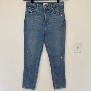 PAIGE Sarah Slim Petite Light Blue Ankle Jeans - Size 28P